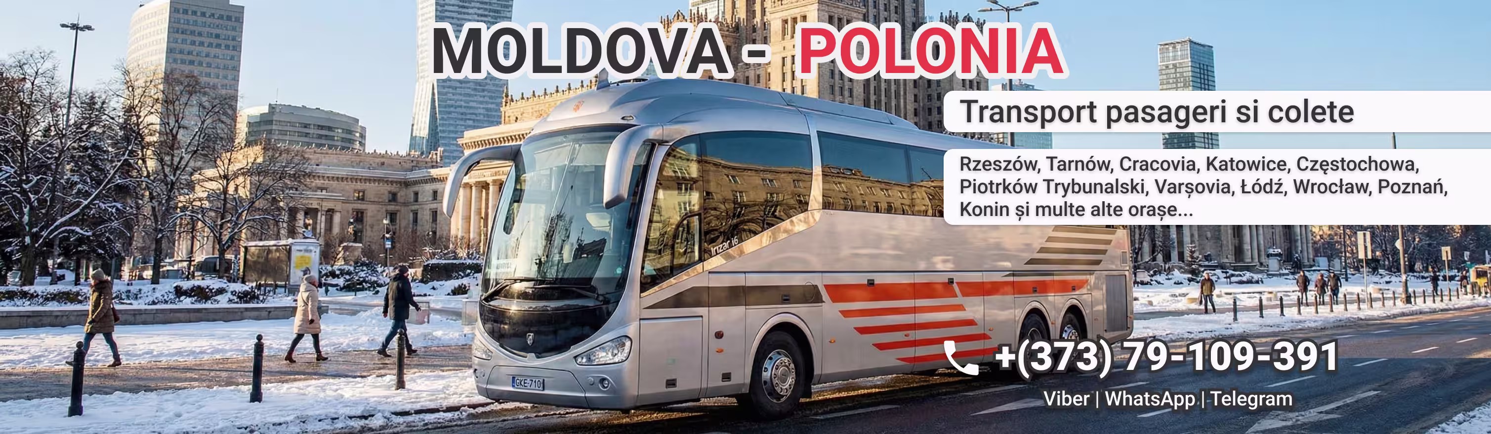 Transport de passageri si colete Moldova Polonia