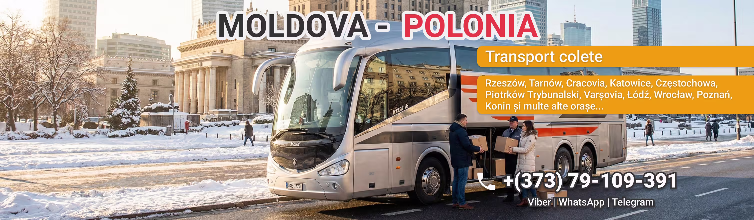 Transport de passageri si colete Moldova Polonia